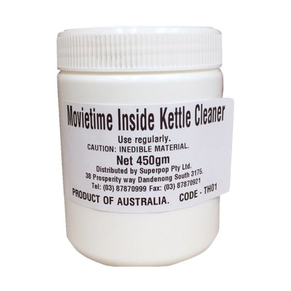 Movietime inside-kettle cleaner for popcorn machines