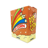 Large rainbow popcorn boxes with fold-down lids, carton of 250
