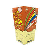 Small rainbow popcorn boxes with fold-down lids, carton of 350